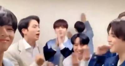 BTS ARMY Day: Jungkook claps on the wall distracting Jimin while RM, Jin, Suga, J Hope and V wish fans; Watch - www.pinkvilla.com
