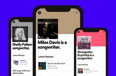 Spotify Adds Hundreds More Songwriter Pages and 'Written By' Playlists - www.billboard.com