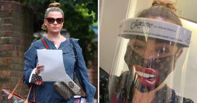 Lisa Armstrong heads back to work on TV in style wearing £4k designer bags and matching face mask - www.ok.co.uk