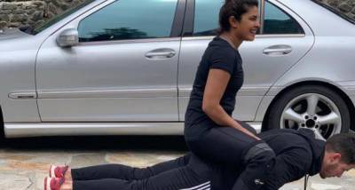 Priyanka Chopra Jonas crashes Nick Jonas' workout routine to reveal WHY push ups are her favourite exercise - www.pinkvilla.com - USA
