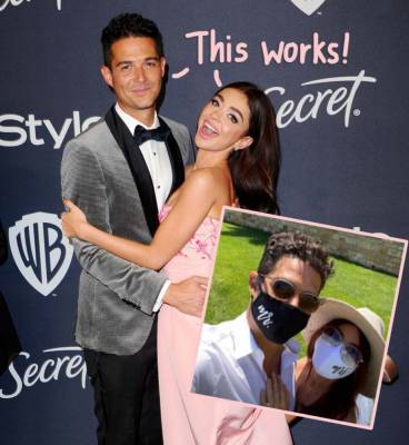 Sarah Hyland & Wells Adams Celebrate Their Would-Be Wedding Day In Matching ‘Mr.’ & ‘Mrs.’ Face Masks! - perezhilton.com - county Wells
