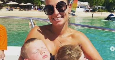 Coleen Rooney stuns in black bikini as she enjoys family day of water spots on Barbados holiday - www.ok.co.uk - Barbados