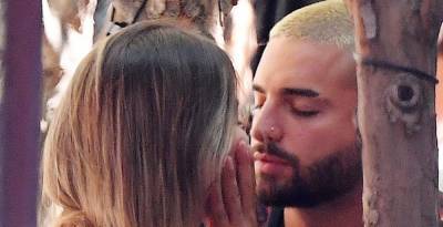 Maluma Packs on the PDA with Mystery Woman in NYC - www.justjared.com - New York - Colombia