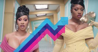 Cardi B and Megan Thee Stallion make a splash on the Official Trending Chart with WAP - www.officialcharts.com - Britain - USA