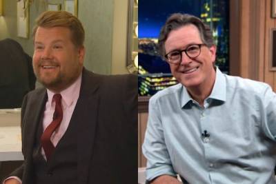 James Corden and Stephen Colbert Finally Leave Their Homes and Return to the Studio (Videos) - thewrap.com - New York - New Jersey