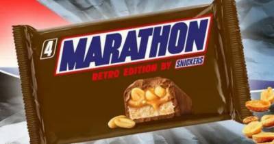 Marathon bars back on supermarket shelves as Snickers rewinds the clock 30 years - www.dailyrecord.co.uk - county Morrison
