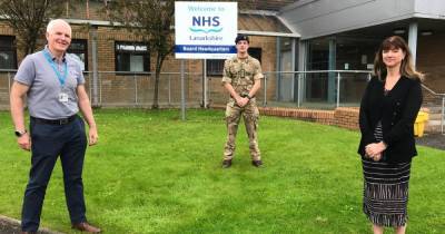 NHS Lanarkshire give farewell salute to British Army following Covid-19 assistance - www.dailyrecord.co.uk - Britain
