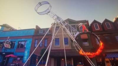 'America's Got Talent': Daredevil Annaliese Nock Terrifies Judges With Wheel of Death Stunt - www.etonline.com