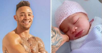 Ex On The Beach star Ashley Cain shares first photos of baby daughter and reveals unusual name - www.ok.co.uk