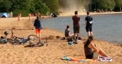 Beach go-ers warned over disposable barbeques after dramatic footage of blazing coals 'dust devil' - www.dailyrecord.co.uk - Scotland - county Highlands - county Forest