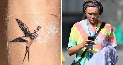 Roman Kemp looks downcast as he proudly displays his tribute tattoo to his friend who died - www.ok.co.uk