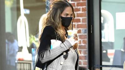 Chrissy Teigen Debuts Bump In First Photos While Shopping With Her Kids After Third Pregnancy Revealed - hollywoodlife.com