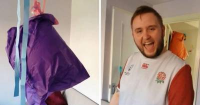 Dad-to-be beams with joy at baby's gender reveal after missing scans due to Covid - www.ok.co.uk - Birmingham