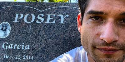 Tyler Posey Visits His Mother's Grave on Her Birthday - www.justjared.com - county Posey
