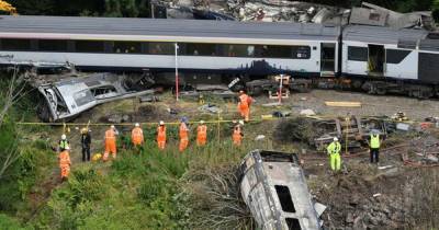 'Keep that train in the sky on time' Stonehaven train crash fundraiser hits £5,000 as heartbreaking tributes paid to victims - www.dailyrecord.co.uk - city Aberdeenshire