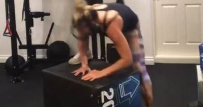 'You're a machine': Gemma Atkinson carries on training after suffering painful gym injury - www.manchestereveningnews.co.uk