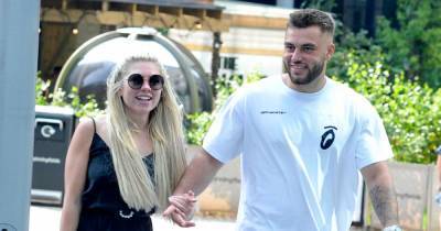 Love Island's Paige Turley flaunts her toned legs in split-thigh dress as she steps out with Fin Tapp - www.ok.co.uk - Manchester