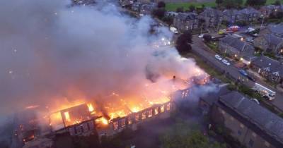 Dramatic drone footage captures moment fierce blaze ripped through old Scots high school - www.dailyrecord.co.uk - Scotland