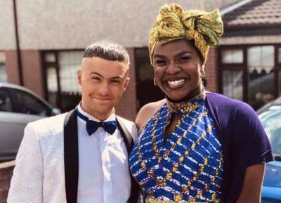Demi Isaac Oviawe’s pride wearing African print debs dress on The Young Offenders - evoke.ie - Ireland - Nigeria