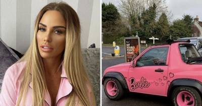 Katie Price’s pink Barbie car is 'returned to her' after it was 'left with ex Kris Boyson’s dad' - www.ok.co.uk