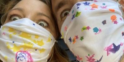 Ryan Reynolds and Blake Lively Posted a Rare Selfie in Masks Their Daughters Customized - www.harpersbazaar.com
