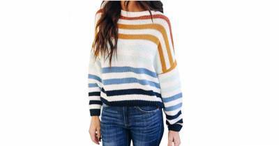 This Colorful Striped Sweater Is a Must-Have for the Fall Season - www.usmagazine.com