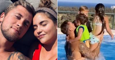 Jacqueline Jossa shares adorable video of husband Dan Osborne playing with his children - www.ok.co.uk