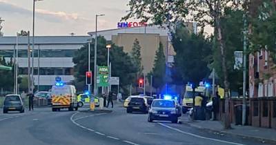 Two children rushed to hospital after crash in Hulme - www.manchestereveningnews.co.uk - Manchester