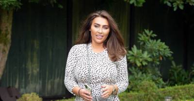 Lauren Goodger looks unrecognisable in stunning make-under as she dons pretty midi dress for lunch with pals - www.ok.co.uk