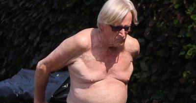 Coronation Street's Bill Roache goes topless as he takes the bins out - www.ok.co.uk - Britain - county Cheshire
