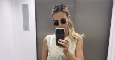 Vogue Williams shows off her abs as she goes back to gym for first post-pregnancy workout routine - www.ok.co.uk - Ireland