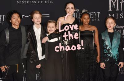 Angelina Jolie Likes The ‘Chaos’ Of Family Time Amid Pandemic Quarantine: ‘It’s A Nice Big Bunch’ - perezhilton.com