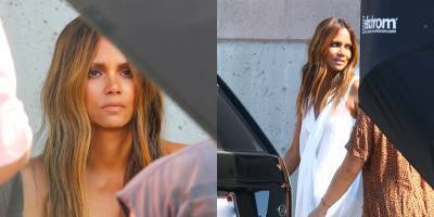 Halle Berry Stuns on the Set of a Photo Shoot in LA - www.justjared.com - Los Angeles