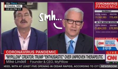 Anderson Cooper Smacks Down MyPillow CEO For Pushing Poisonous Plant Extract As A COVID-19 Therapeutic! - perezhilton.com - county Anderson - county Cooper