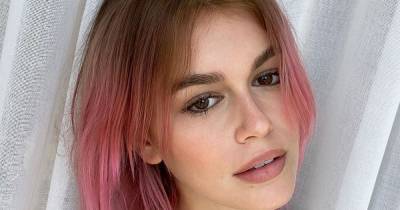 How Kaia Gerber Pulled Off DIY Pink Hair, With a Little Help From a Pro: Watch - www.usmagazine.com