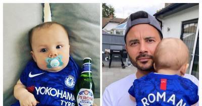 'How’s this happened?' Ryan Thomas shares photo of his son in a mini Chelsea kit with a bottle of beer - www.manchestereveningnews.co.uk - Manchester