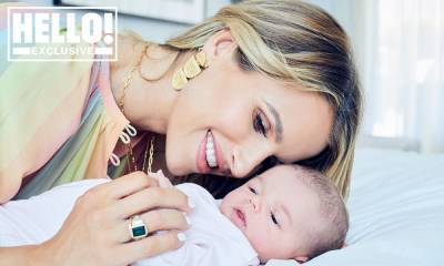Exclusive: Vogue Williams and Spencer Matthews introduce their baby daughter to the world - hellomagazine.com