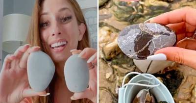 Stacey Solomon fans warn she could 'get arrested' after taking pebbles from the beach while on holiday - www.ok.co.uk