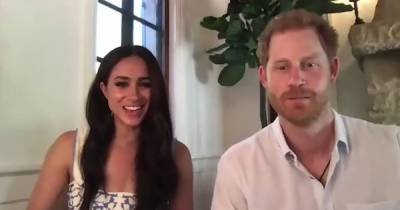 Prince Harry and Meghan Markle Show Sneak Peek of Montecito Home During Queen’s Commonwealth Trust Call - www.usmagazine.com - Britain
