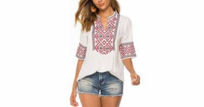 This Embroidered Boho Top Will Make You Feel Like You’re on Vacation - www.usmagazine.com