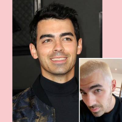 Joe Jonas Debuts Bleach Blonde Hair Weeks After Becoming A Dad — Look! - perezhilton.com