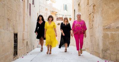 Best friends Denise Welch, Jenny Powell, Angela Lonsdale and Kate Thornton share exclusive pictures from holiday in Malta - www.ok.co.uk - Malta