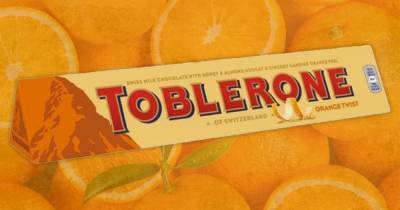 Toblerone releases orange flavour chocolate bar - and it's on sale now - www.dailyrecord.co.uk - Britain - Switzerland