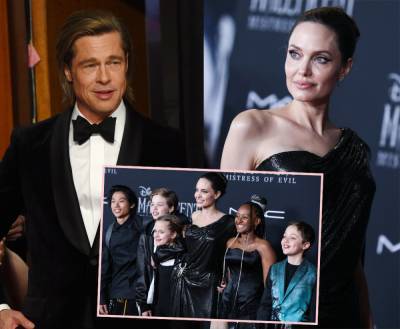 Angelina Jolie & Brad Pitt’s Children ‘Are Acutely Aware’ Of Divorce Drama — Some Are Even In Therapy - perezhilton.com