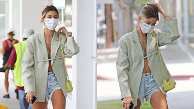 Hailey Baldwin Stuns In Shredded Daisy Dukes After Getting Breakfast With Husband Justin Bieber - hollywoodlife.com - Los Angeles - USA
