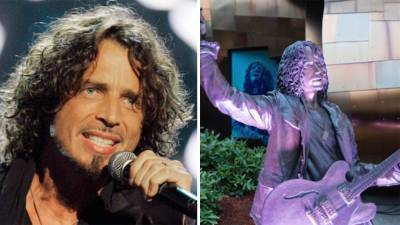 Chris Cornell's statue vandalized at Seattle museum, late singer's widow and kids 'heartbroken' - www.foxnews.com - Seattle