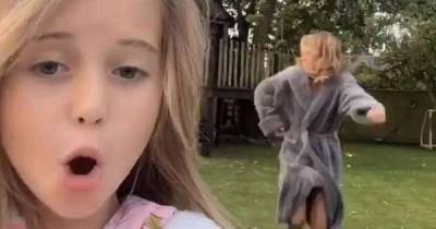Amanda Holden's daughter Hollie, 8, jokes her mum has gone 'psycho' - www.msn.com