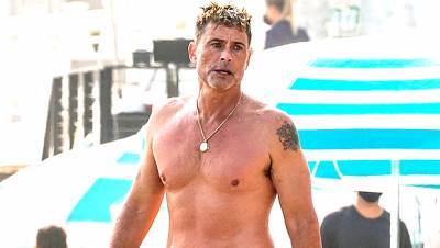 Rob Lowe, 56, Looks Buff While Going Shirtless During A Beach Day – See Pic - hollywoodlife.com - California - Santa Barbara
