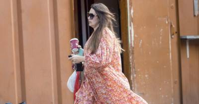 EastEnders' Lacey Turner stuns in flowing floral dress and Chanel sandals as she grabs a coffee - www.ok.co.uk