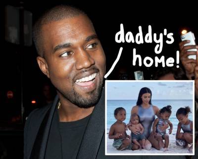 Kanye West Returns To California For Quality Time With Kids After ‘Really’ Missing Them - perezhilton.com - Los Angeles - California - Wyoming